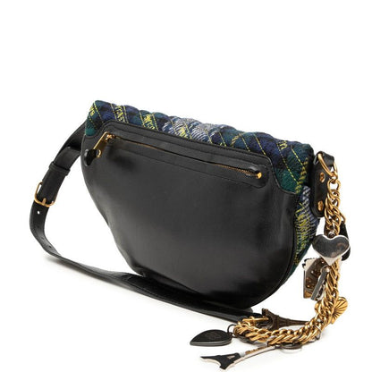 Balenciaga Check Veneer Belt Bag Multicolor Wool Leather — view 2
