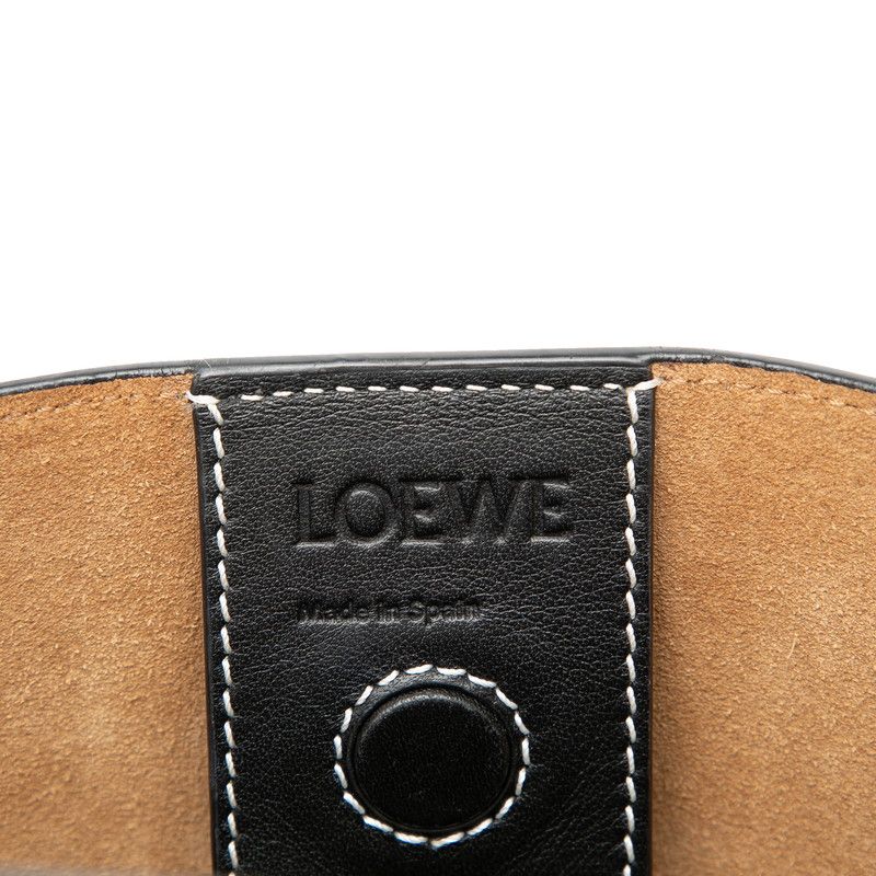 Loewe Anagram T Bucket 2-Way Shoulder Bag White Multicolor Leather — view 5