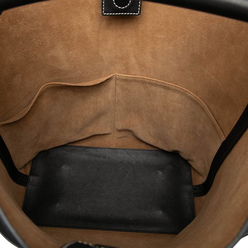 Loewe Anagram T Bucket 2-Way Shoulder Bag White Multicolor Leather — view 4