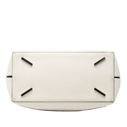 Loewe Anagram T Bucket 2-Way Shoulder Bag White Multicolor Leather — view 3