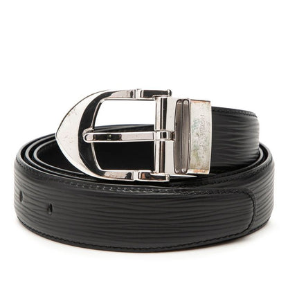 Louis Vuitton Epi Ceinture Classic Belt 110 44 Noir Black Leather