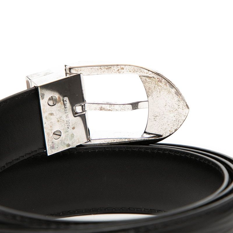 Louis Vuitton Epi Ceinture Classic Belt 110 44 Noir Black Leather — view 5