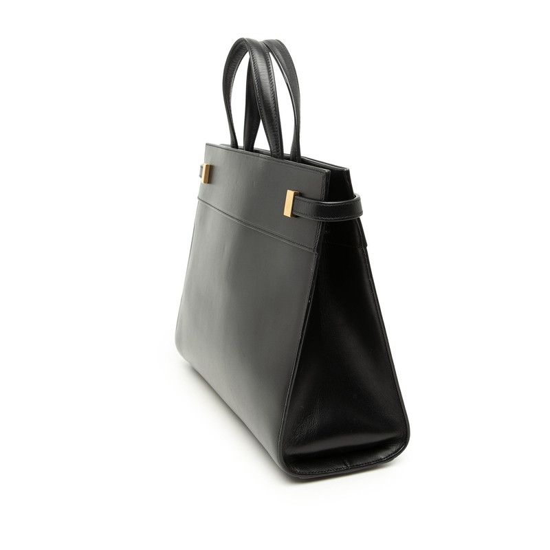 Saint Laurent Manhattan 2-Way Shoulder Bag Black Leather — view 2