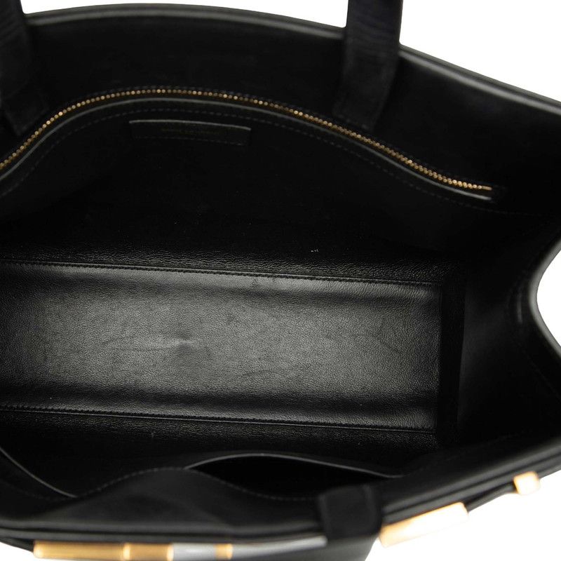 Saint Laurent Manhattan 2-Way Shoulder Bag Black Leather — view 4