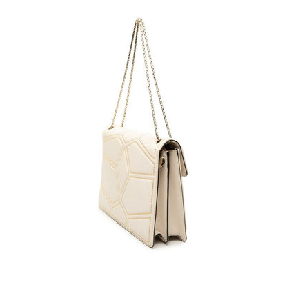 Bvlgari Serpenti Forever Studs Chain Shoulder Bag White Leather Onyx — view 2
