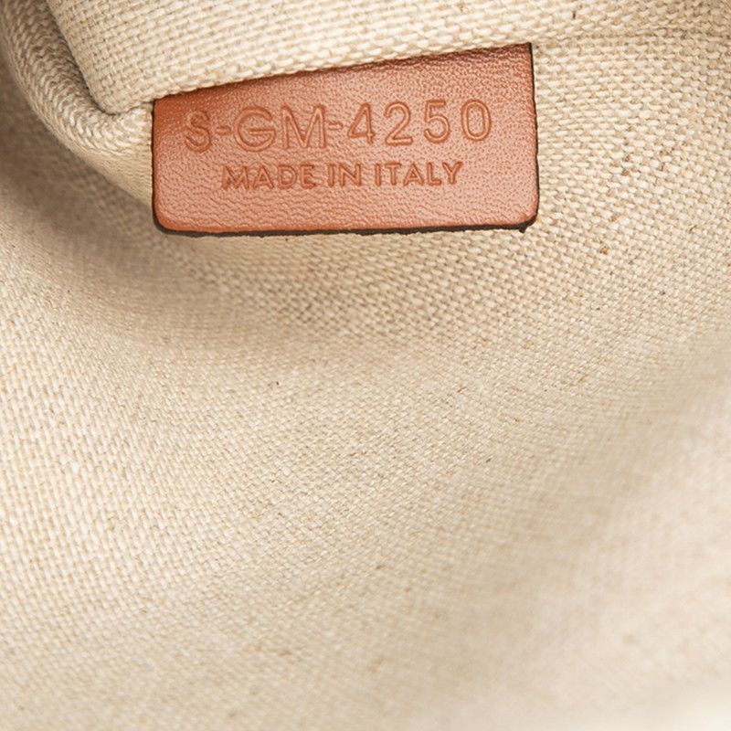 Celine Horizontal Cabas Tote Shoulder Bag Ivory Red Leather Textile — view 6