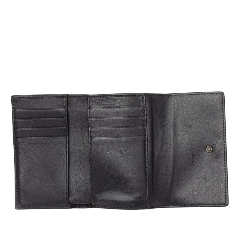 Diorama Trifold Wallet Black Patent Leather — view 4