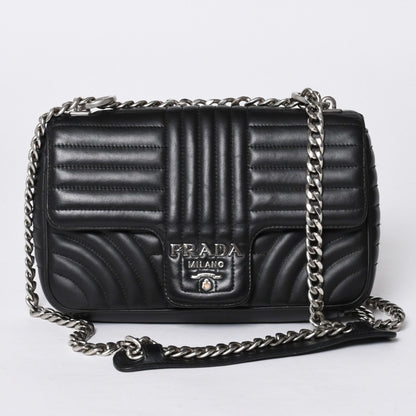 Prada Chain Flap Diagram Quilted Leather Medium Shoulder Bag