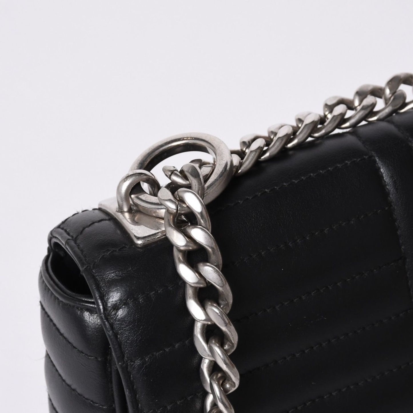 Prada Chain Flap Diagram Quilted Leather Medium Shoulder Bag — view 4