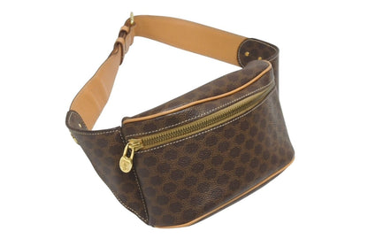 Celine Macadam Waist Bag Leather Brown Gold — view 3