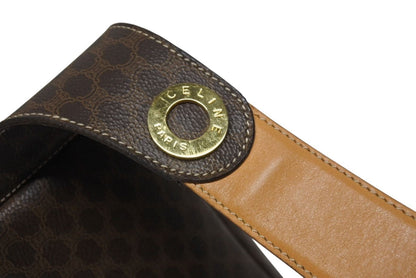 Celine Macadam Waist Bag Leather Brown Gold — view 5