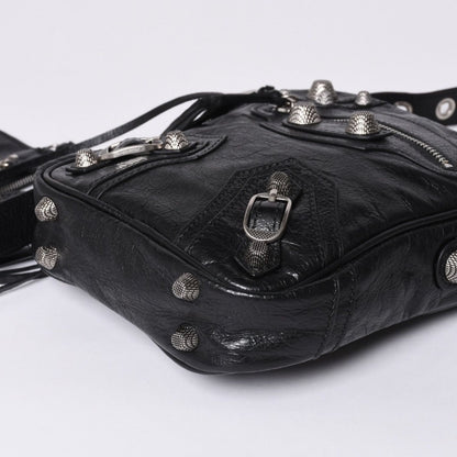 Balenciaga le Cagole XS Shoulder Bag Black Lambskin Silver — view 5