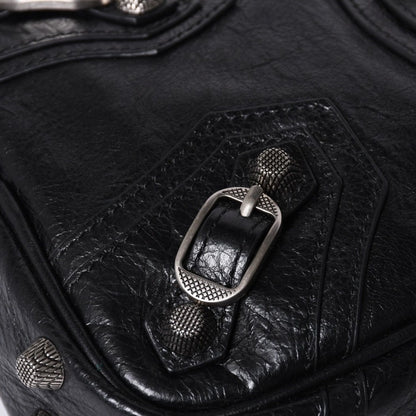 Balenciaga le Cagole XS Shoulder Bag Black Lambskin Silver — view 6
