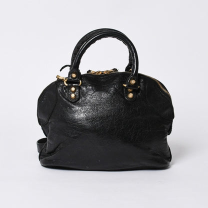 Balenciaga Classic Bowling Bag 2-Way Navy Gold — view 2