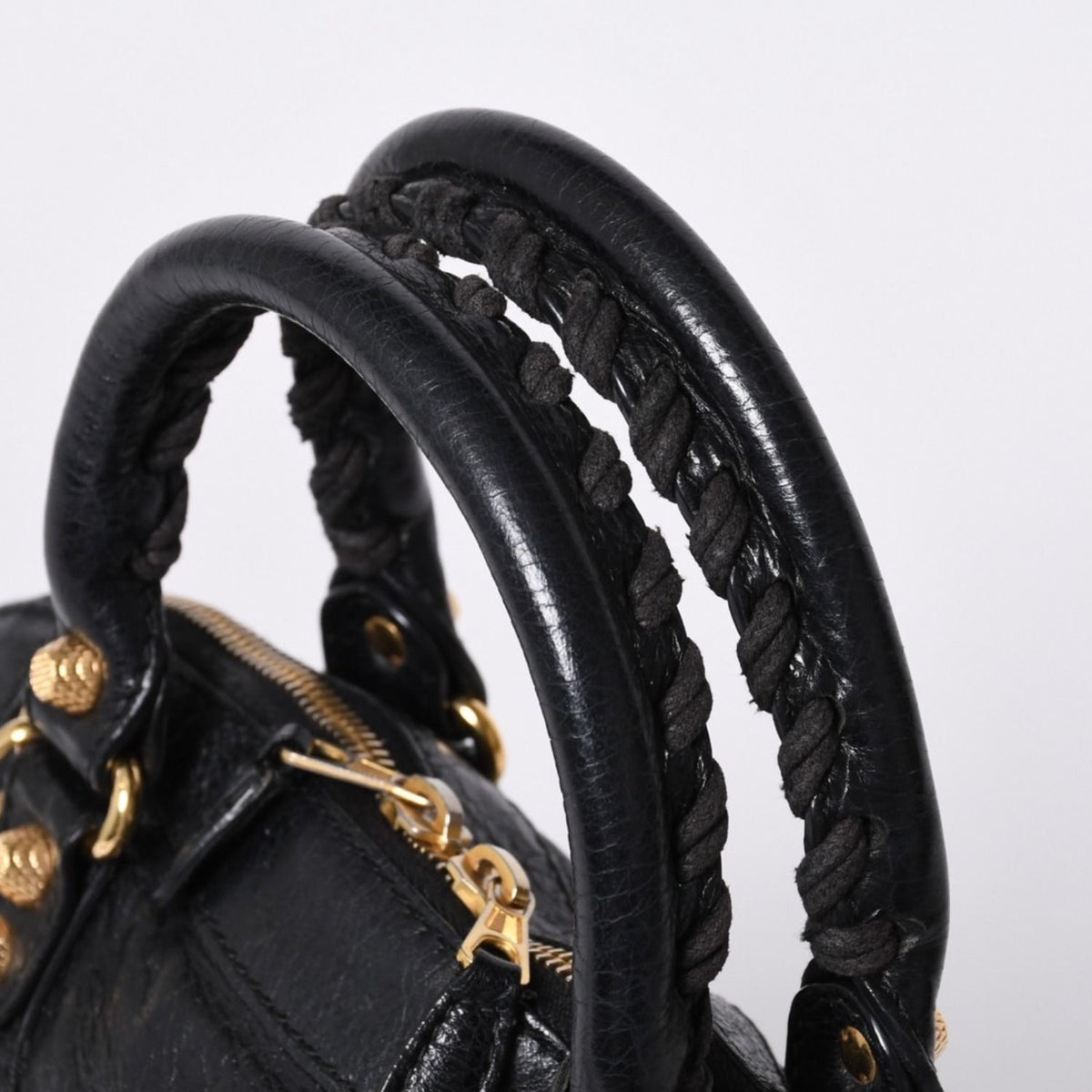 Balenciaga Classic Bowling Bag 2-Way Navy Gold — view 5