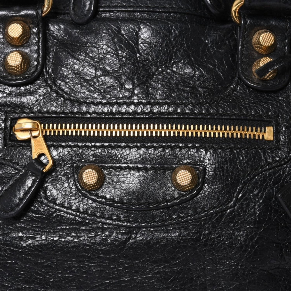 Balenciaga Classic Bowling Bag 2-Way Navy Gold — view 7