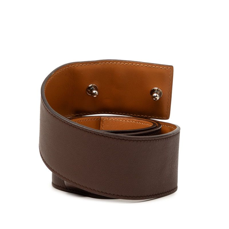 Hermes Collier de Chien 80 Brown Leather 1- Belt — view 3