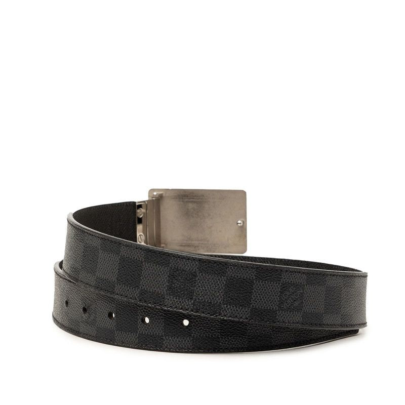 Louis Vuitton Damier Graphite Ceinture Aventure 90 36 Black Leather 1- Belt — view 3