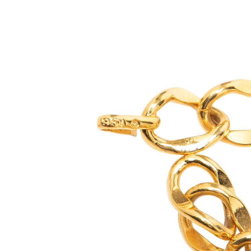 Chanel 31 Rue Cambon le CC Logo Vintage Chain Belt Gold Plated — view 3