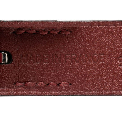 Hermes Nathan Reversible Bracelet Red Brown Leather — view 5