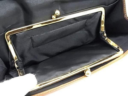 Dior Wallet Brown Leather Vintage Honeycomb Pattern Kiss Lock Bifold — view 5