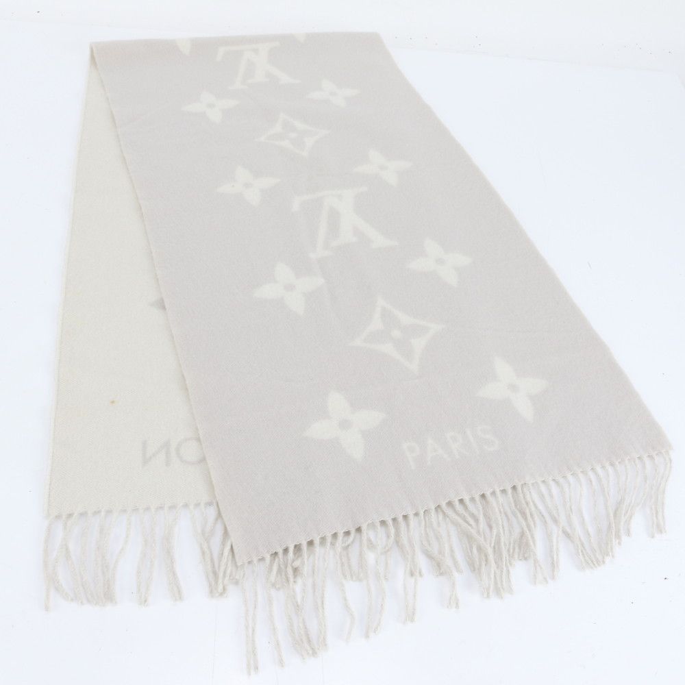 Louis Vuitton Reykjavik Scarf Cashmere 100% Gray — view 3