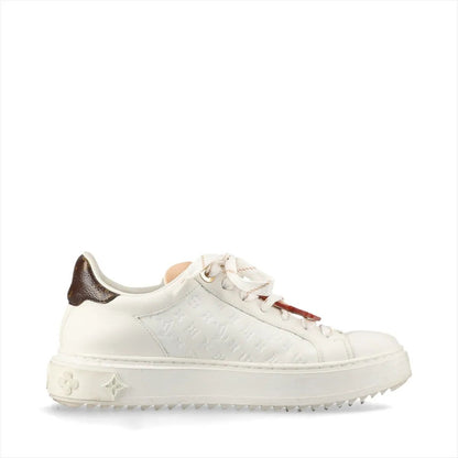 Louis Vuitton Time Out Line 36.5 Leather Sneakers Low Cut Shoes — view 3