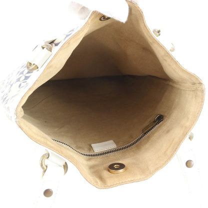 Celine Leather All Over Pattern Tote Shoulder Hand — view 7
