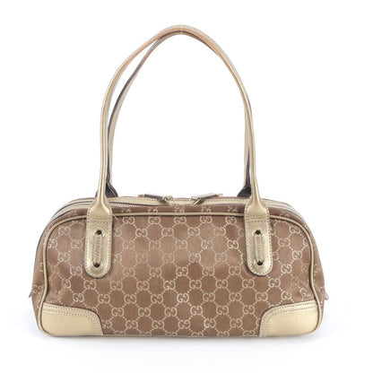 Gucci GG Nylon Princi Leather Shoulder Bag Tote Hand — view 3