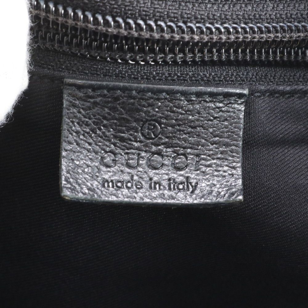 Gucci GG Canvas Sherry Line Leather Tote Shoulder Hand — view 8