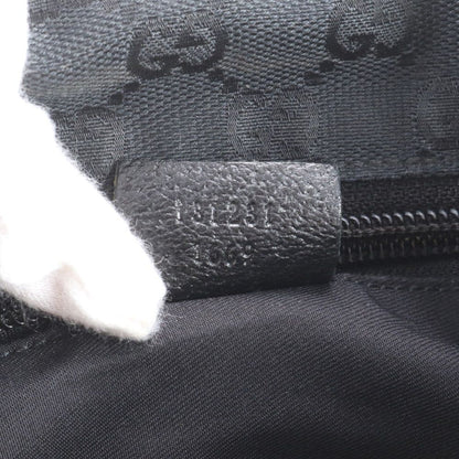 Gucci GG Canvas Sherry Line Leather Tote Shoulder Hand — view 9