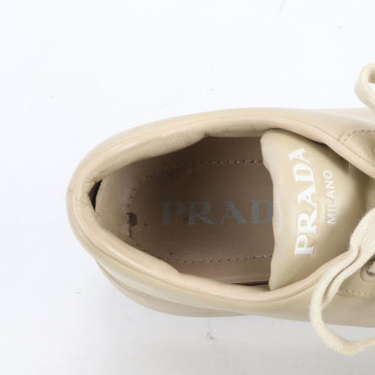 Prada Leather Low Cut Sneakers Lace Up Shoes Flat — view 6