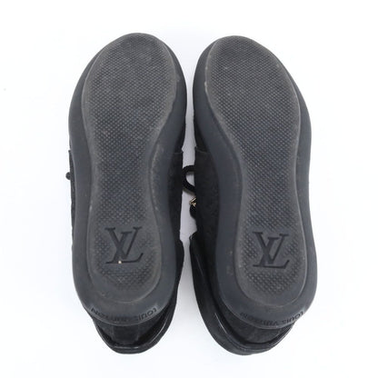 Louis Vuitton Monogram 36.5 Sneakers Lace Up Shoes Black — view 6