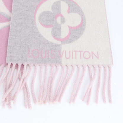 Louis Vuitton Tag Duo Infinity Scarf Cashmere Fringe Shawl — view 5