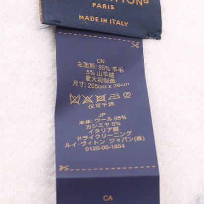 Louis Vuitton Tag Duo Infinity Scarf Cashmere Fringe Shawl — view 7