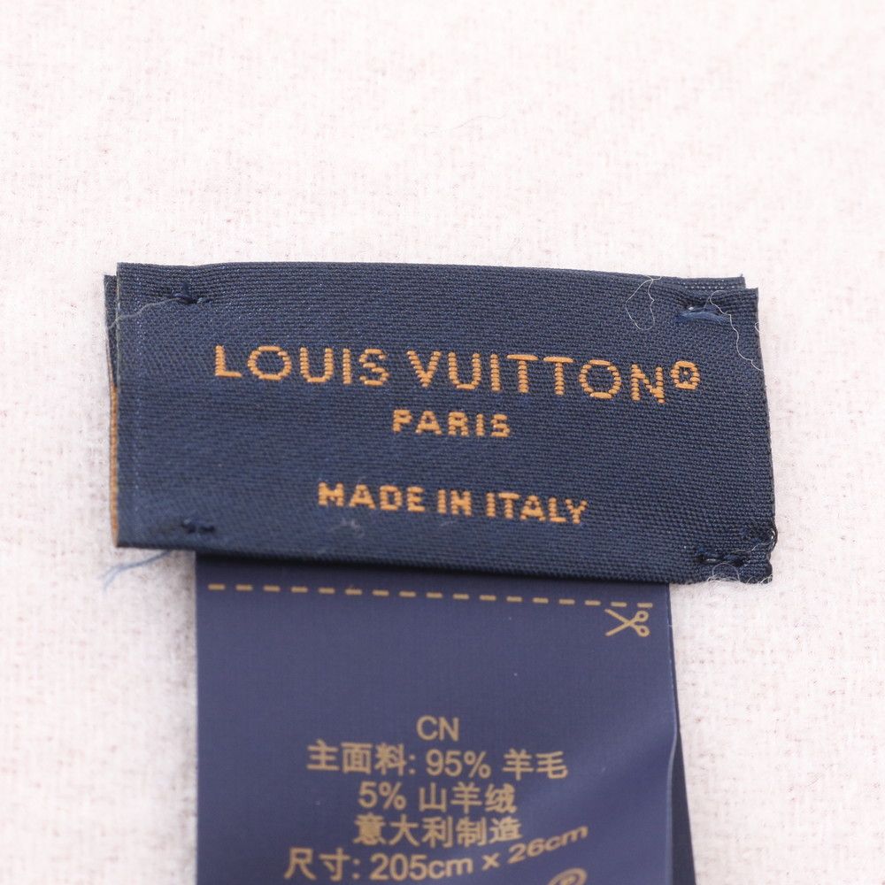Louis Vuitton Tag Duo Infinity Scarf Cashmere Fringe Shawl — view 6