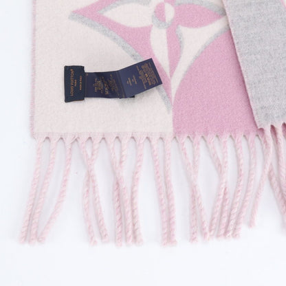 Louis Vuitton Tag Duo Infinity Scarf Cashmere Fringe Shawl — view 4