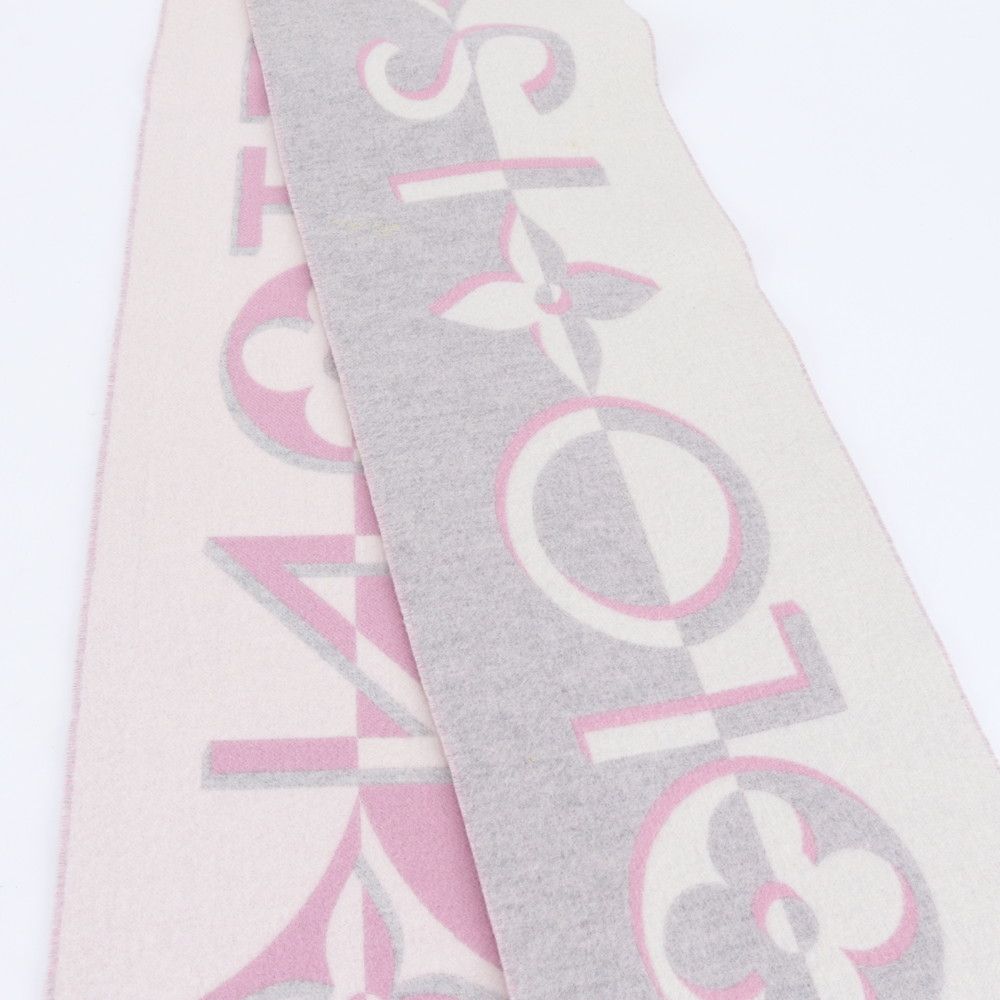 Louis Vuitton Tag Duo Infinity Scarf Cashmere Fringe Shawl — view 3