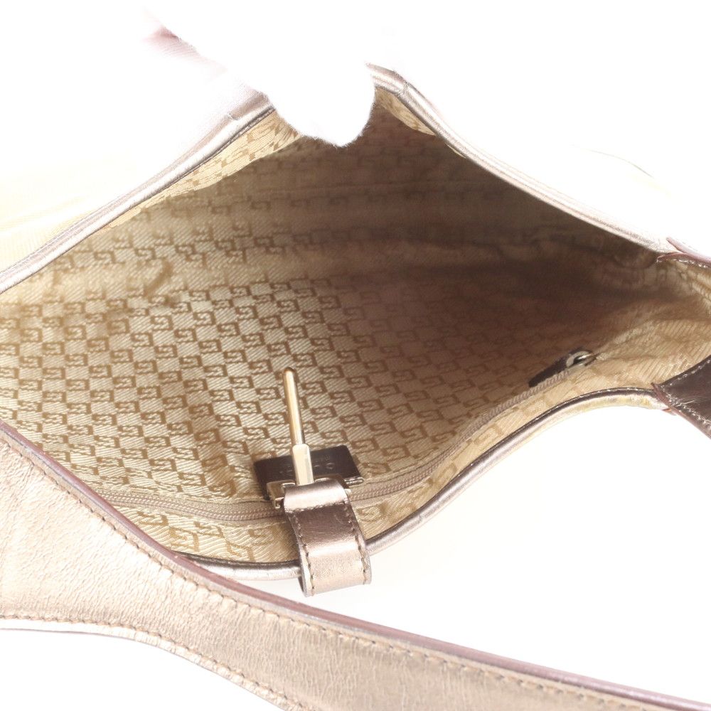 Gucci Jackie 001 Leather Shoulder Bag Hand — view 7