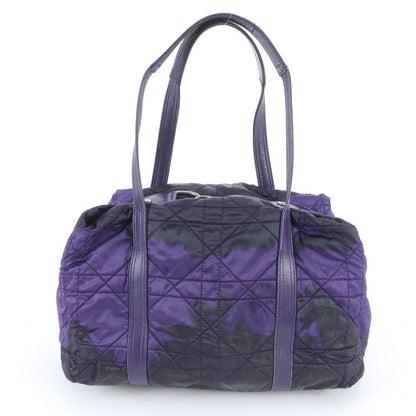 Dior Cannage Leather Tote Shoulder Hand Silver — view 3