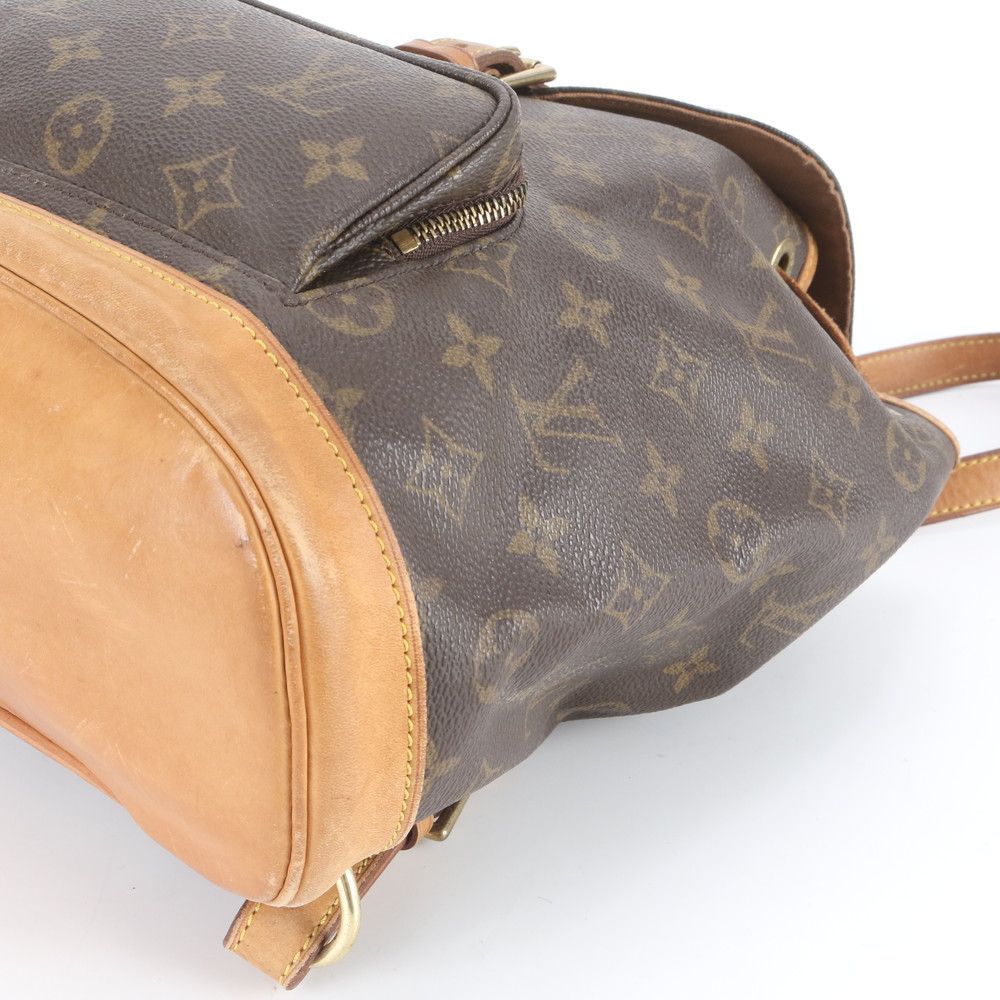 Louis Vuitton Monogram Montsouris Leather Backpack Shoulder — view 4