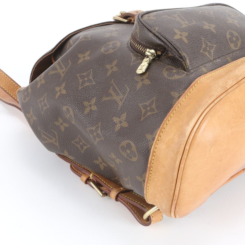 Louis Vuitton Monogram Montsouris Leather Backpack Shoulder — view 6