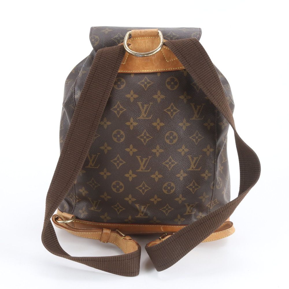 Louis Vuitton Monogram Montsouris GM Leather Backpack — view 3