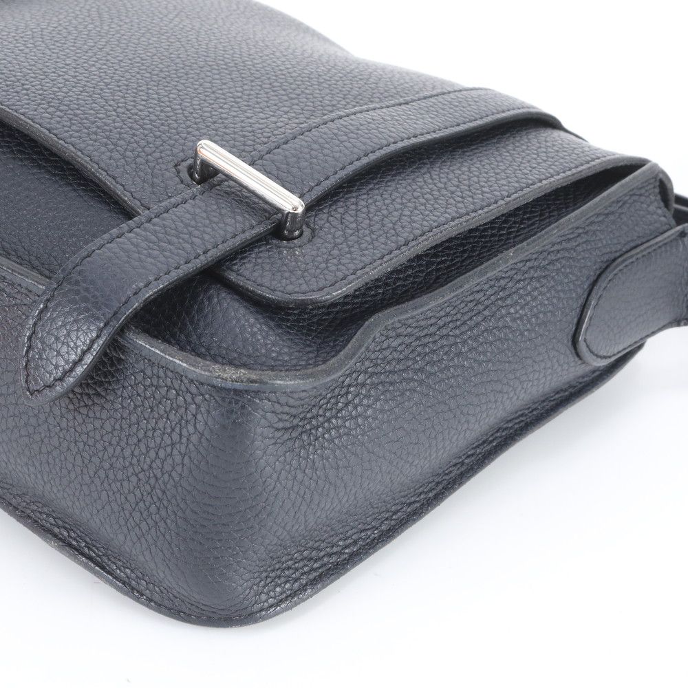 Hermes Steve Caporal 27 Taurillon Clemence Leather Shoulder Bag Crossbody — view 3