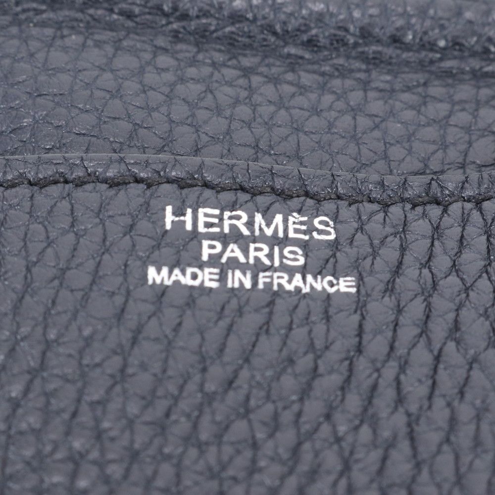 Hermes Steve Caporal 27 Taurillon Clemence Leather Shoulder Bag Crossbody — view 7