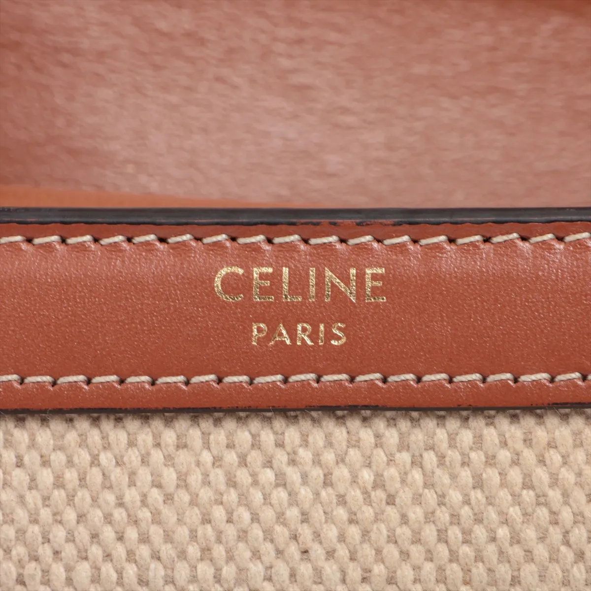 Celine Triomphe Small Flap Wallet Leather Trifold Compact — view 7