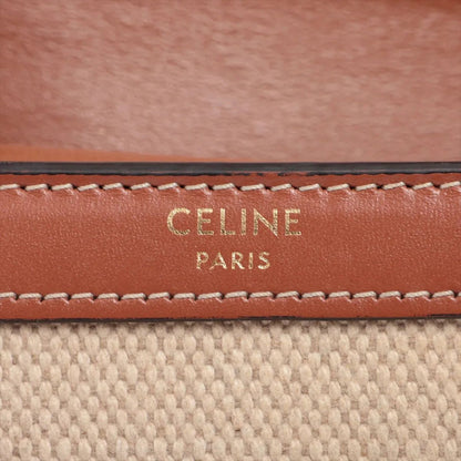 Celine Triomphe Small Flap Wallet Leather Trifold Compact — view 7