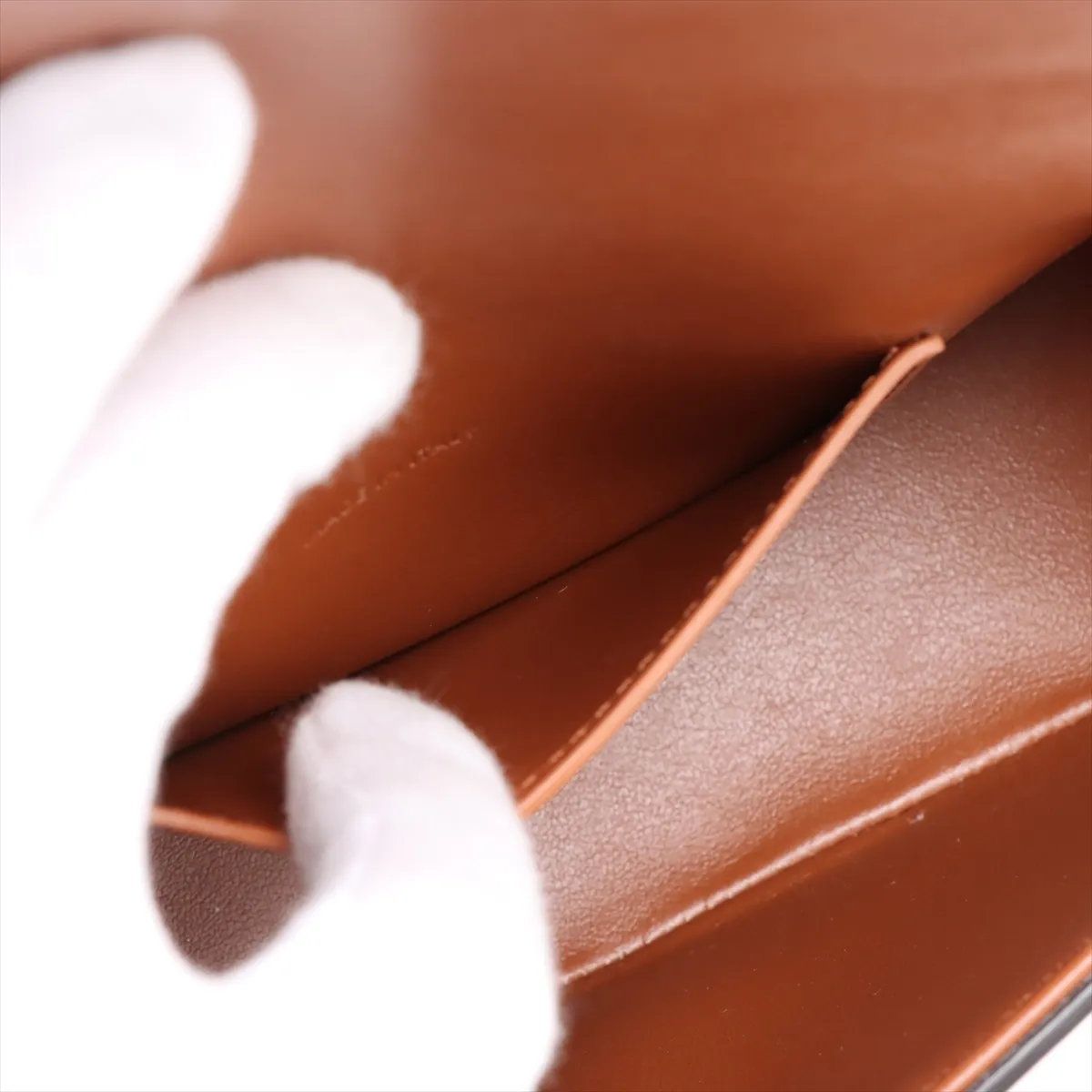 Celine Tabu Clutch Leather 2-Way Shoulder Bag Crossbody Hand Brown — view 9