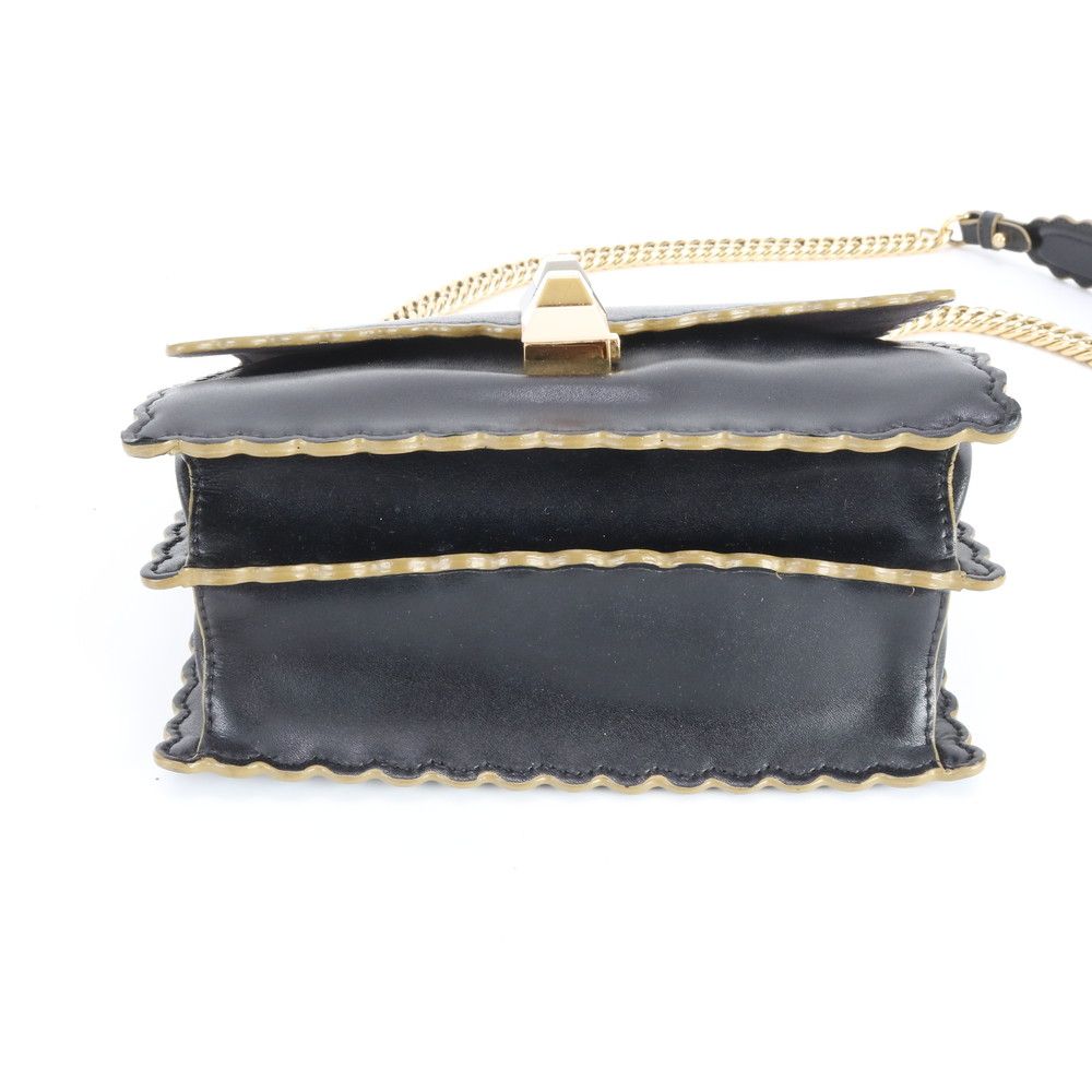 Fendi Canai Chain Leather 2-Way Shoulder Bag Crossbody Hand Tote — view 6