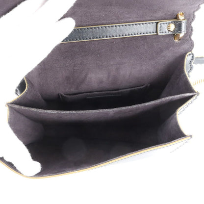Fendi Canai Chain Leather 2-Way Shoulder Bag Crossbody Hand Tote — view 8